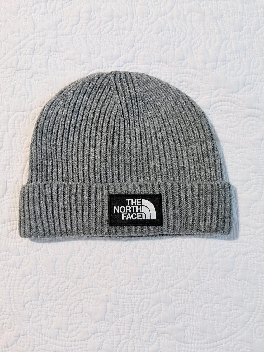 The North Face | Logo Box Cuffed Beanie | One Size | Gray